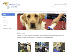 Tablet Screenshot of goldengaitcanine.com